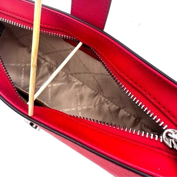 Michael Kors Small Carmen Pouchette Shoulder
Bag Red (NWT) - Picture 8 of 11
